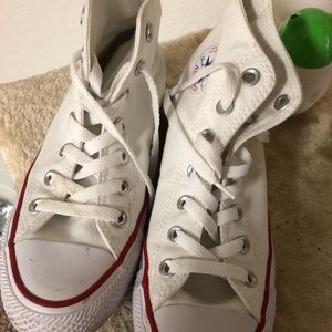 Lightly Worn White Converse